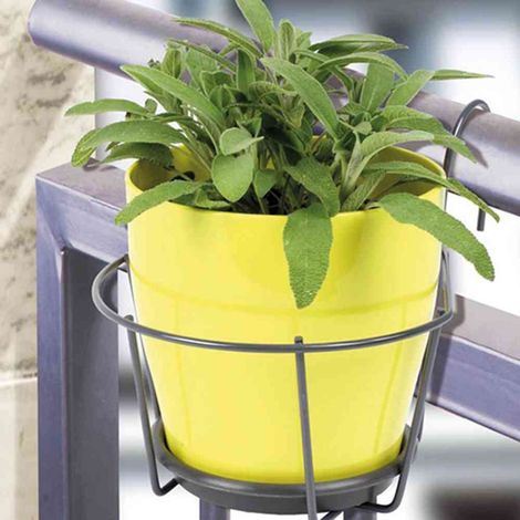 Blumentopfhalter zum Einhängen grau, Ø 22 cm