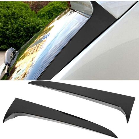 Pair of Gloss Black Left Right Rear Window Side Spoilers Replacement for X3 F25 2011-2017 MUMU (1/4)