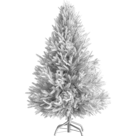 Árbol de Navidad artificial blanco, 1,8 m, 533 puntas, incluye soporte (1/3)