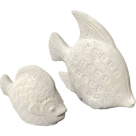 Betonfigur FISCHPAAR - handgefertigte Dekoration für Garten und Haus (1/2)