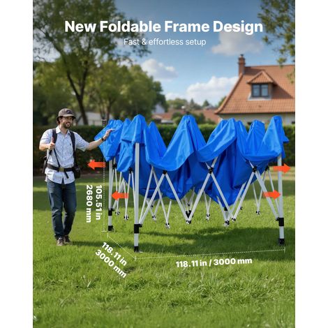 Cabine de Peinture Portable de 293x293x181 cm, Tente de Pulvérisation avec Cadre Pliable et 2 Fenêtres Latérales en Maille, Ventila… (1/5)
