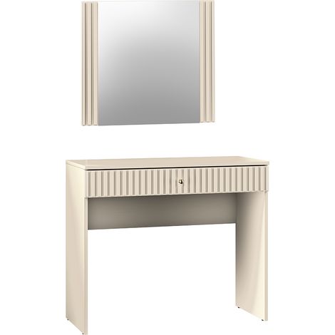 Schminktisch inkl. Spiegel SALOU-131 in Beige matt (1/5)
