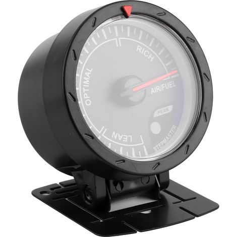 Jauge de rapport air-carburant 2,5 pouces, affichage à aiguille 12V, haute précision, réglage d'alerte ajustable pour voiture (1/5)