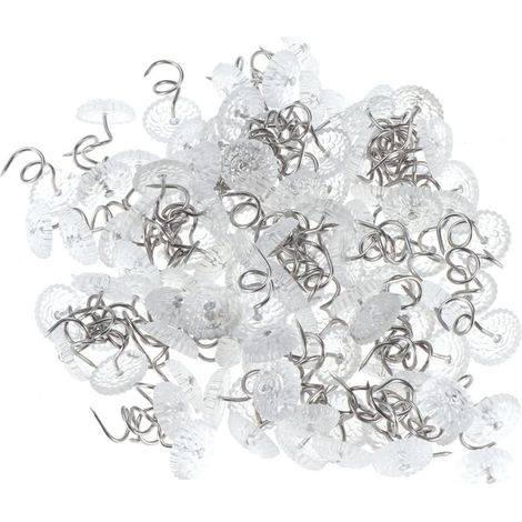 Punaises spirales Healeved pour une fixation sécurisée, en plastique, 150 pièces, antidérapantes et