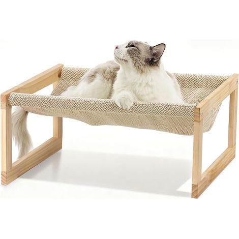 Hammock for Cats, 20.9 x 16.5 x 25 cm Raised Bed for Cats for Indoor – Pet Furniture, Soft Hammock for Dogs, Bed for Adult Cats (1/5)