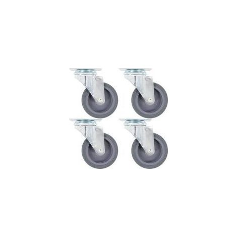 Roulettes pivotantes 75 mm Crezuo (1/4)