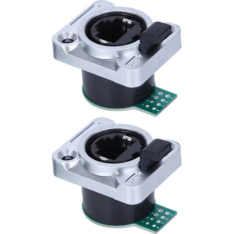2 connecteurs RJ45 étanches ronds pour panneau PCB, boîtier en PA résistant, référence ELRJWH5, lot de 2 pièces (1/5)