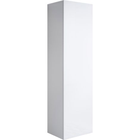 Armoire murale 1 porte – Meuble de rangement suspendu 40x165x29cm – 4 compartiments – Finition mélamine brillante – Lettiemobili