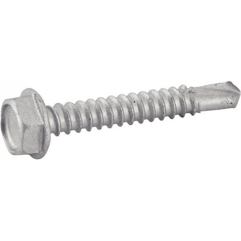 Vis autoperceuses tête hexagonale à embase - AISI 410 6,3x32 mm - Boîte de 100 (1/3)