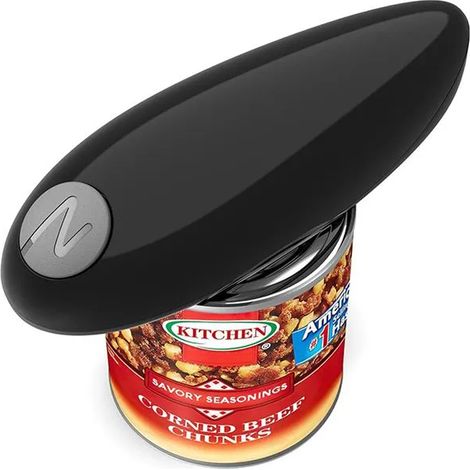 El abrelatas eléctrico automático blanco XDDKGQ abre latas sin esfuerzo, de forma segura y rápida para la cocina diaria. (1/5)