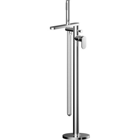 Nuie Binsey Freestanding Bath Shower Mixer Tap with Shower Kit - Chrome (1/4)