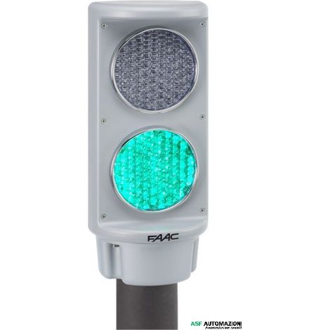 FAAC semaforo LED a due luci Verde Rosso per gestione varchi accesso 103177