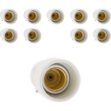 Lot de 10 adaptateurs douille B22/E14 -