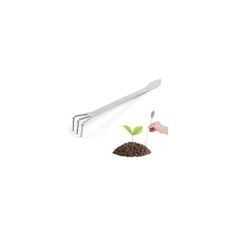 Râteau Bonsai, Râteau Racine en Acier Inoxydable à 3 Dents, Poignée Ergonomique, pour Desserrer et Ameublir le Sol de Bonsaï, Outils de Jardinage Bonsaï Arbre pour Plantes Fleurs et Jardin (1/5)