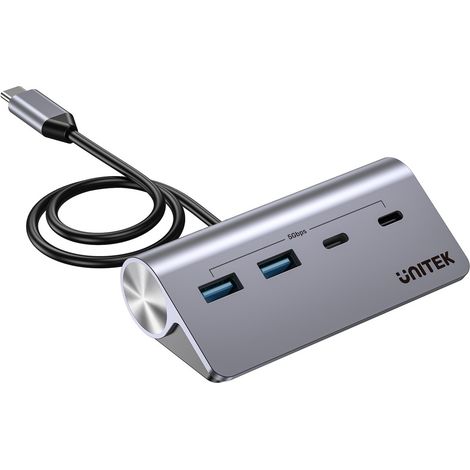 UNITEK HUB USB-C 2X USB-C 2X USB-A 5 Gbit/s ALU (1/4)