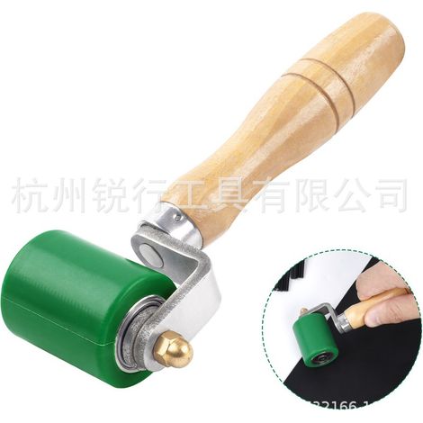 Rouleau de pression portatif résistant aux hautes températures pour le soudage des bords et des coins de films, rouleau en silicone, outil de serrage à double axe, accessoires pour pistolet de soudage (1/4)