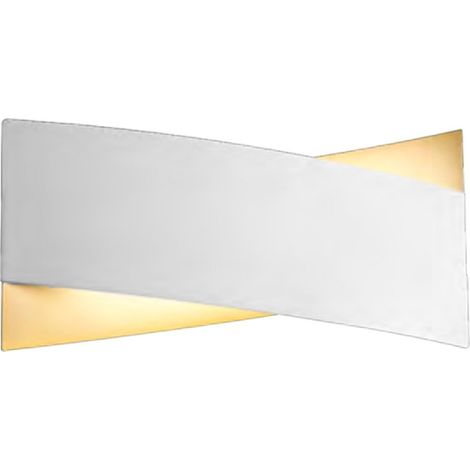 Applique moderna redo group xavier 01-2381 01-2380 led lampada parete illuminazione indiretta, finitura metallo bianco