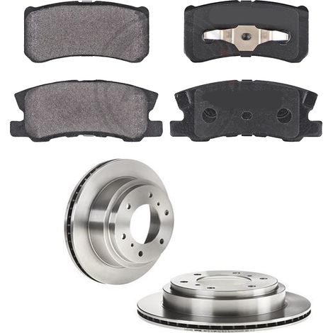 KIT FRENI POSTERIORI compatibile con MITSUBISHI PAJERO III (V7W,V6W) - DISCHI + PASTIGLIE OEM: P 54 031 / 17130 /SOSTITUZIONE DIRETTA/BASSA POLVERE/SILENZIOSO (1/5)