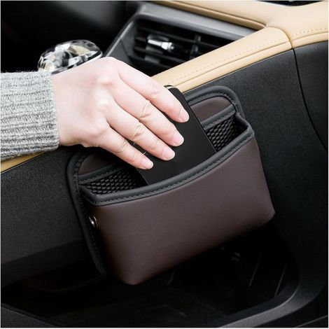 Bolsa de almacenamiento para coche，18155,5 cm，Bolsa de almacenamiento universal para coche，Bolsa de almacenamiento autoadhesiva (1/5)
