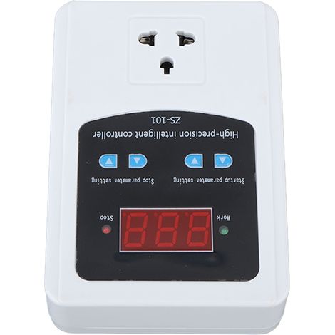 Digitaler Temperaturregler 1500 W 10 A mit LCD-Bildschirm, digitaler Thermostatregler für Inkubatoren, Brauanlagen und Gewächshäuser, EU-Stecker 220 V (1/5)