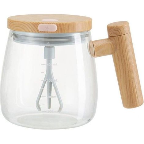 Ecleanfy - Tasse à Mélanger Automatique: Gobelet Électrique 400 ml, Magnétique Portable à Grande Vitesse Avec Agitateur pour Café, Lait