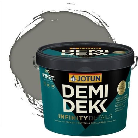 Peinture Bois - DEMIDEKK INFINITY DETAILS - Lasure Opaque Satinée - RAL 7023 - Gris Béton - 3L (1/2)