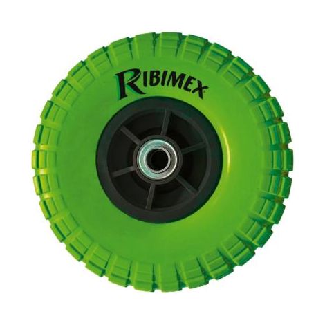 Ribimex – Roue increvable pour diable 260x85 – Roulement à billes – Axe 20mm – Compatible chariot de jardin et brouette