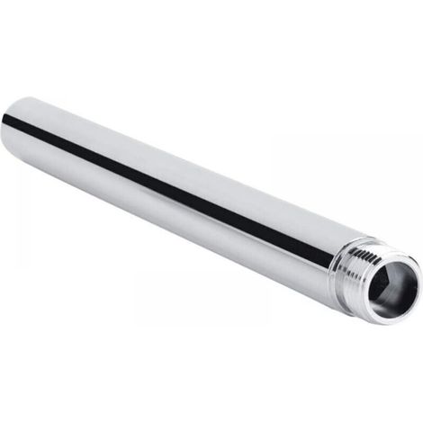 Stainless Steel Shower Arm Extension, 25cm Shower Extension Tube, Round Shower Head Extension, G 1/2" Shower Extension Arm, Bathroom Accessory (1/4)
