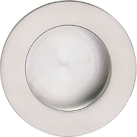 Marchesi Schiebetürmuschel (Muldengriff), Griff rund ø80mm Edelstahl feinmatt