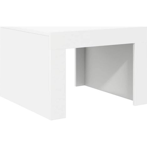 Maison Exclusive - Tavolino da Salotto Bianco 50x50x35 cm in Legno Multistrato (1/5)