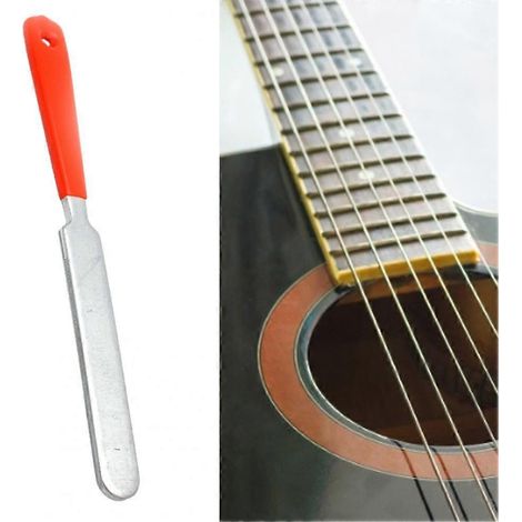 Limes à rainurer robustes et résistantes à l'usure, lime à frettes de guitare en métal pour la réparation (1/5)