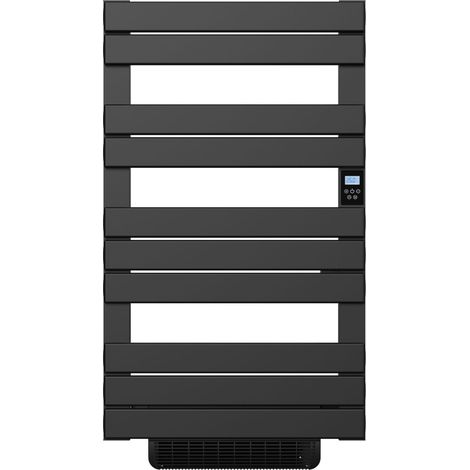Elektrischer Handtuchwärmer ohne Flüssigkeit mit Gebläse 500W+1000W H.108,4xL60cm Bestherm HANAE weiß (1/5)