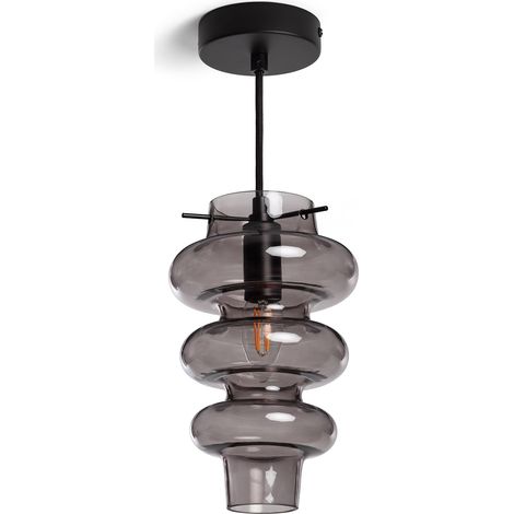Lámpara Colgante Cristal Telder Gris Humo (1/5)