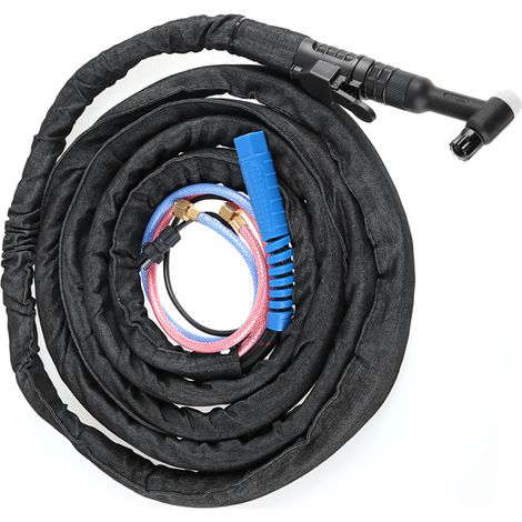 Câble de 4 m, torche de soudage TIG WP18 à arc ascendant, refroidissement par eau, connecteur à écrou (1/5)