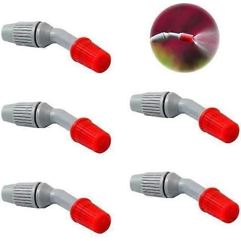 Garden Sprayer Nozzle Head Replacement 5 Pack Plastic Water Sprayer Nozzles Easy Install Remove Suitable for Gardening Cleaning (1/5)