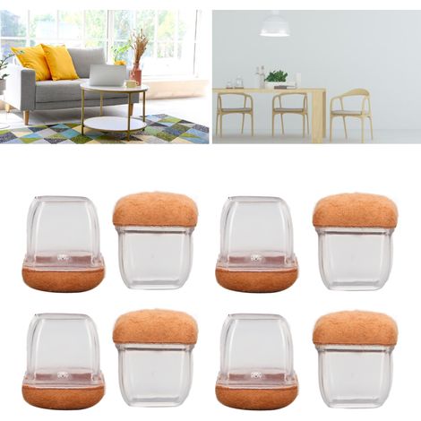 Nouveau modèle 2022, ensemble de 8 pièces : protège-pieds de chaises et de tabourets, silencieux et résistants à l’usure, pour pieds de chaises et de tables. Protection renforcée pour pieds de table. (1/5)