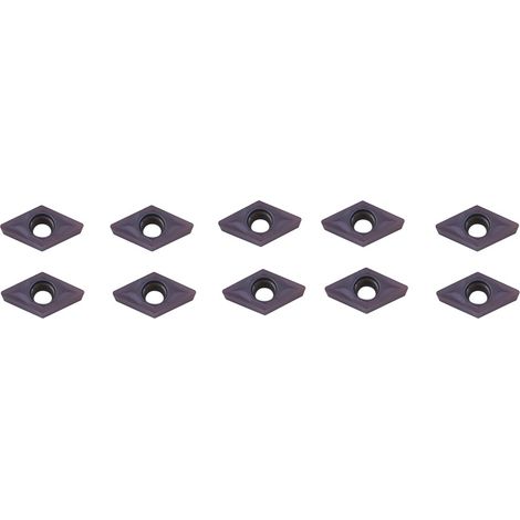 10 plaquettes de coupe en carbure CNC pour tour, avec coffret. (1/5)