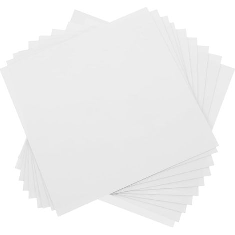 Autocollants Carrelage Mural Auto-Adhésifs 10 Pièces Résistants à L'Huile L'Eau Amovibles Faciles à Cuisine et Salle de Bain Décoration Intérieure PVC Blanc 20X20 Cm (1/5)