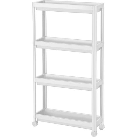Estante de plástico, multiusos. Shelf 54 cmx5,5 cmx101 cm 100% Plástico Blanco (1/5)