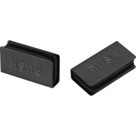 2Pcs 1.6" Verrou Magnétique À Latch Pour Cabinet En Verre Noir (1/5)