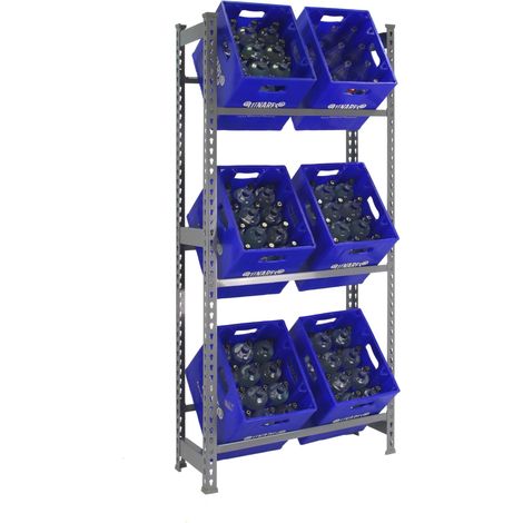 PROREGAL SIMONRACK KIT SIMONBOTTLE 3-1800x800x300 GRAU (1/2)