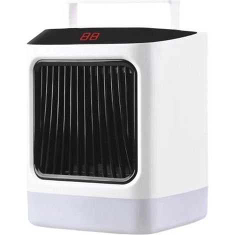 Mini calefactor eléctrico, calefactor portátil de sobremesa, calefactor para el hogar y la oficina, silencioso, enchufe europeo.