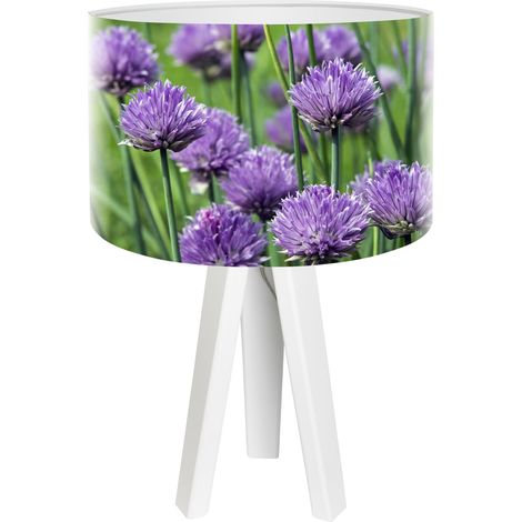 Lampe de chevet bothanica foto-092 - Blanc, violet