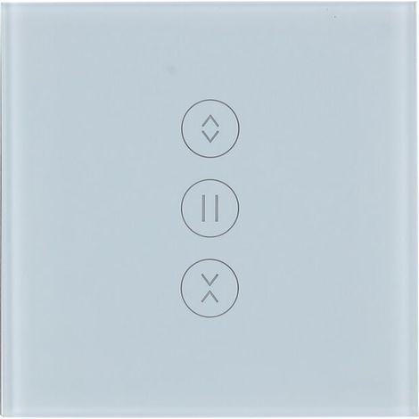 Interruptor WiFi para persianas enrollables, interruptor de muro cortina, compatible con Alexa y Google Home 【Requiere cable neutro】 (1/4)
