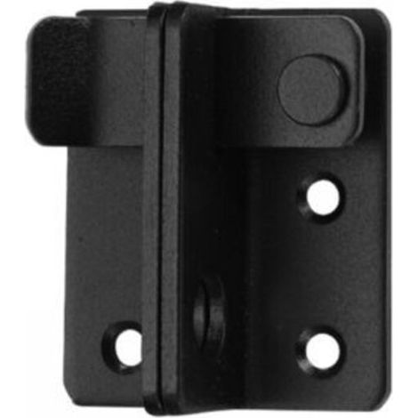 1pc Serrure de porte coulissante en acier inoxydable noir, loquet de porte, boulons de porte battante avec vis pour portes, fenêtres, armoires et jardins