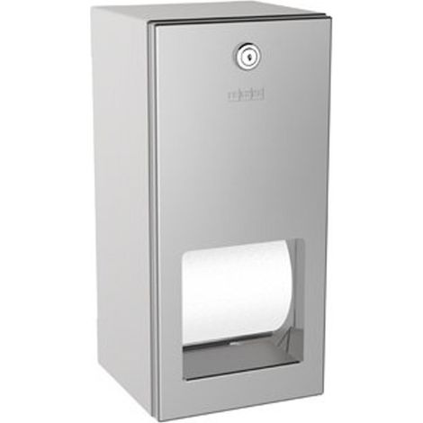 Franke Rodan Porte-paier toilette double 14.4x30.1x13.8cm inox (1/5)