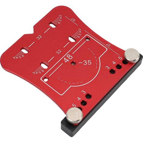 Gabarit perçage marquage charnière invisible porte placard 35mm alliage aluminium (1/5)