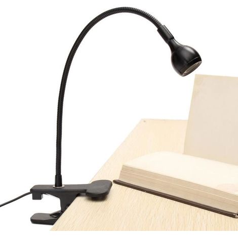 Lampe à Pince De Lecture LED Adjustable USB Rechargeable Fexible Bureau Pr Livre