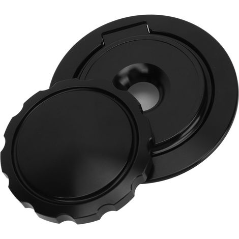 Bouchon de réservoir moto, ouverture rotative, démontage rapide, aluminium, noir, pour R NINE T (1/5)