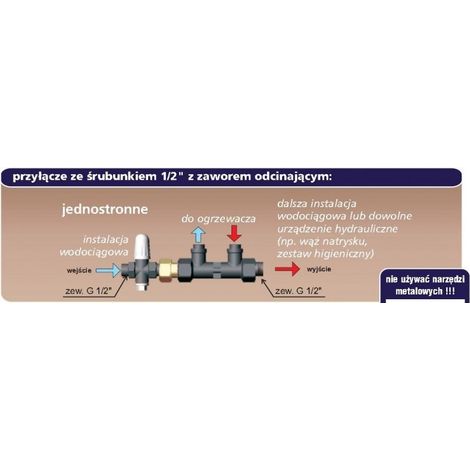 Collegamento di pressione con un collegamento a vite